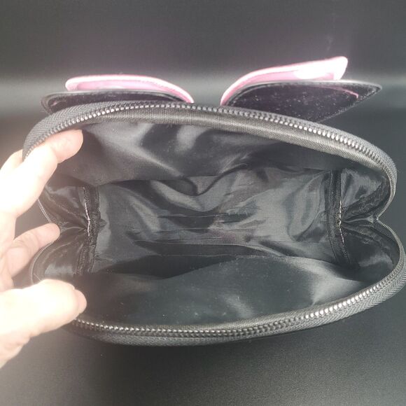 Minnie Mouse Crème Shop Pink Cosmetic Bag Makeup Case Disney Ears Bow - Picture 4 of 5